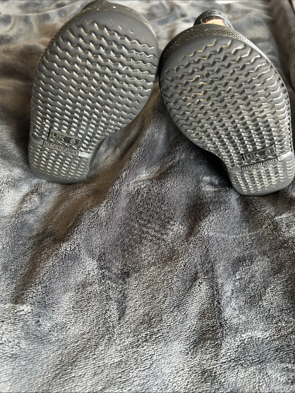 Hunter Kids Black Speckle Rain Boots
